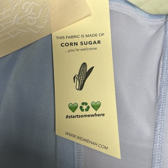 NWT FREE PEOPLE x HAH Knock Out Corset boudoir Top Size Small Blue Periwinkle - Picture 13 of 15